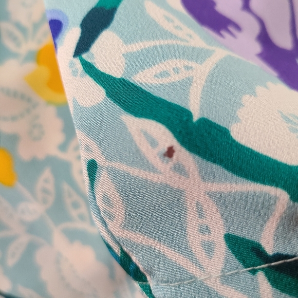 Vintage Floral Blouse / Teddi of CA / Shoulder Pads / Size 10 - Picture 7 of 7